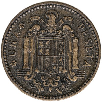 купить Испания 1 песета (peseta) 1947