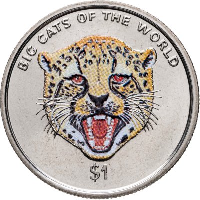 купить Сьерра-Леоне 1 доллар (dollar) 2001 «Большие кошки мира - Гепард» цветная
