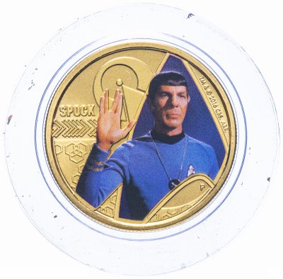 купить Тувалу 1 доллар 2016 50 лет Звёздному Пути - Спок