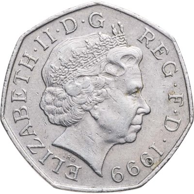 купить Великобритания 50 пенсов (pence) 1999