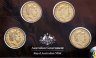 Купить Австралия 1 доллар 2012 набор из 4-х монет "Доллар Пшеничный сноп" в буклете