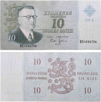 купить Финляндия 10 марок 1963