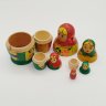 Купить Игрушка сувенирная "Матрёшка" из пяти фигур (Олимпиада-80), дерево, резьба, роспись, СССР, 1980 г.