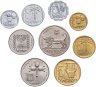 Купить Израиль набор монет для обращения 1960-1980 (9 штук)