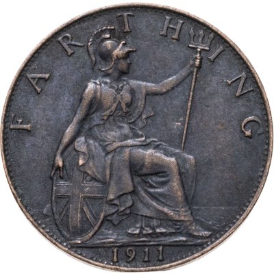 купить Великобритания 1 фартинг (farthing) 1911