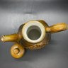 Купить Чайник заварочный с рельефным декором, керамика, цветные поливы, Волгоградский керамический завод, СССР, 1974-1984 гг.