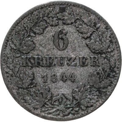 купить Баден 6 крейцеров 1844