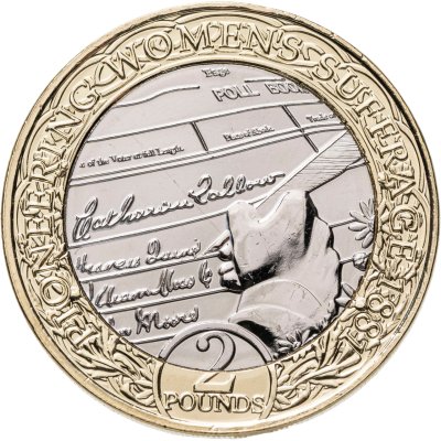 купить Остров Мэн 2 фунта 2021 "140 лет женскому избирательному праву - Катерина Кэллоу"