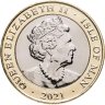 Купить Остров Мэн 2 фунта 2021 "140 лет женскому избирательному праву - Катерина Кэллоу"