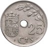 Купить Испания 25 сентимо (centimos) 1937