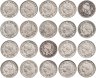 Купить Аргентина набор монет 5 сентаво 1920-1942 (20 штук, кроме 1931 и 1934 годов)