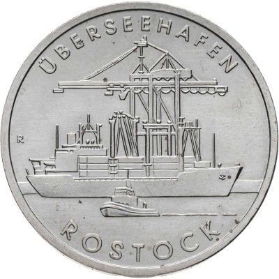 купить Германия (ГДР) 5 марок (mark) 1988 "30 лет порту города Росток"