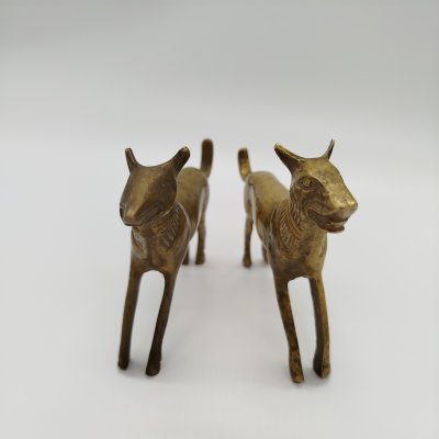 купить Статуэтки парные "Гончие", латунь, Индия, 1970-1990 гг.