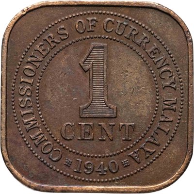 купить Малайя 1 цент (cent) 1940