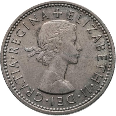 купить Великобритания 1 шиллинг (shilling) 1964 Английский герб - 3 льва внутри коронованного щита