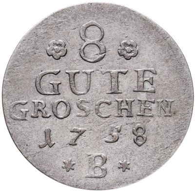 купить Ангальт-Бернбург 8 грошей 1758 В