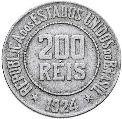 купить Бразилия 200 реалов (рейс, reis) 1924