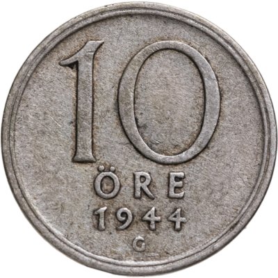 купить Швеция 10 эре (ore) 1944