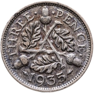 купить Великобритания 3 пенса (pence) 1935 Георг V