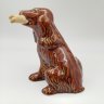 Купить Графин ликёрный "Cazanove" в форме спаниеля с костью в зубах, керамика, поливы, Франция, 1960-1980 гг.