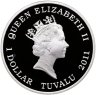 Купить Тувалу 1 доллар 2011 Proof "Парусник Санта Мария - корабли, изменившие мир"