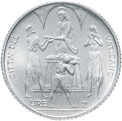 купить Ватикан 2 лиры 1968