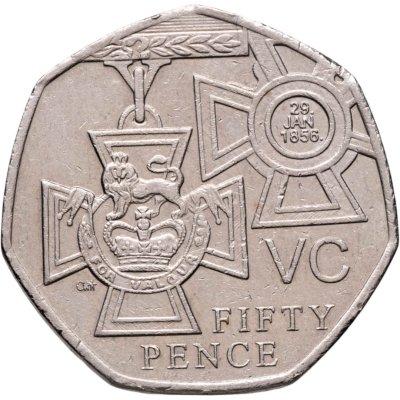 купить Великобритания 50 пенсов (pence) 2006 150 лет со дня учреждения "Креста Виктории"
