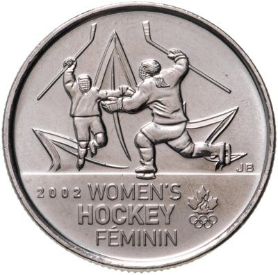 купить Канада 25 центов (cents) 2009 "Женский хоккей"