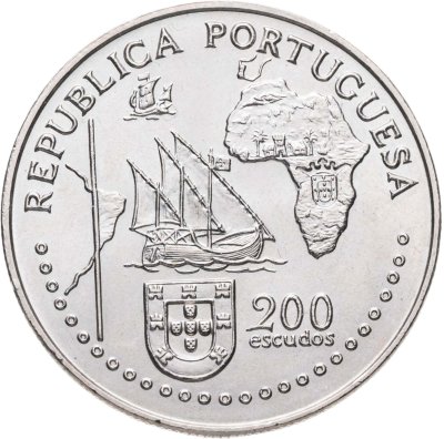купить Португалия 200 эскудо (escudos) 1994 500 лет с момента заключения Тордесильясского договора