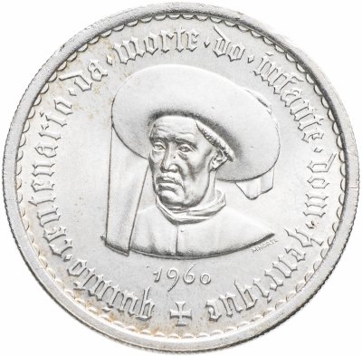 купить Португалия 10 эскудо (escudos) 1960 "500 лет со дня смерти принца Генриха"