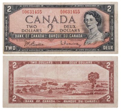 купить Канада 2 доллара 1954