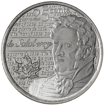купить Канада 25 центов (квотер) 2013 "Война 1812 года - Шарль де Салаберри"