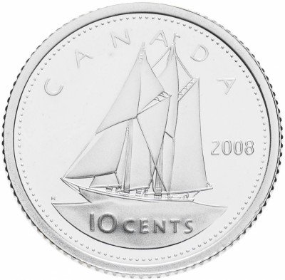 купить Канада 10 центов 2008