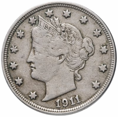 Купить США 5 центов (cents) 1911 "Liberty Nickel"