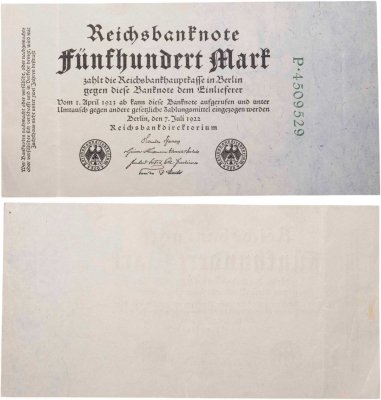 купить Германия 500 марок 1922