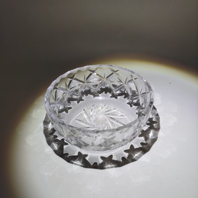 купить Конфетница с резным декором, хрусталь, гранение, СССР, 1970-1980 гг.