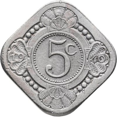 купить Нидерланды 5 центов (cents) 1940