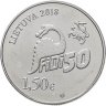 Купить Литва 1,5 евро (euro) 2018  50 лет Дню физиков в Вильнюсском Университете