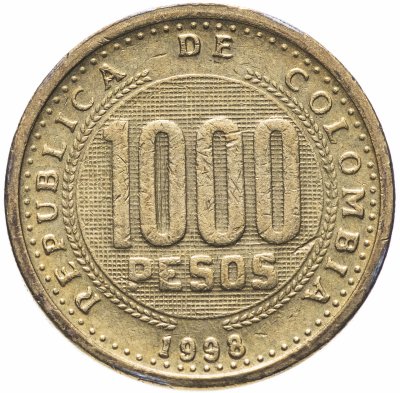купить Колумбия 1000 песо 1998