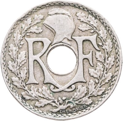 купить Франция 25 сантимов (centimes) 1924