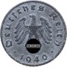Купить Германия (Третий рейх) 5 рейхспфеннигов (reichspfennig) 1940, знак монетного двора: "A" - Берлин