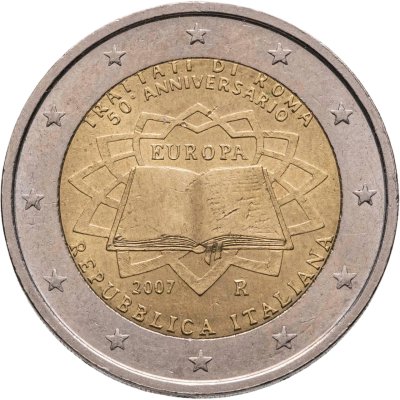 купить Италия 2 евро 2007 "50 лет Римскому договору"