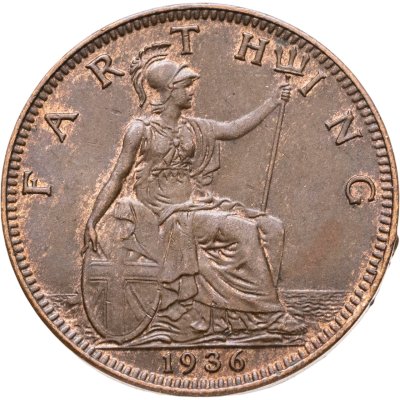 купить Великобритания 1 фартинг (farthing) 1936