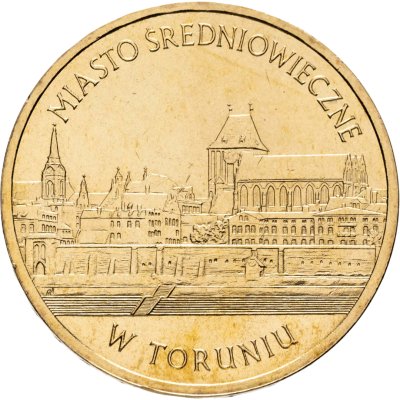 купить Польша 2 злотых 2007 "Памятники Польши - Средневековый город Торунь"