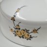 Купить Маслёнка с цветочным декором золотистого цвета, фарфор, деколь, золочение, ГДР, 1973-1977 гг.