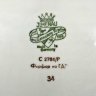 Купить Маслёнка с цветочным декором золотистого цвета, фарфор, деколь, золочение, ГДР, 1973-1977 гг.