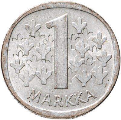 Купить Финляндия 1 марка (markka) 1965 S
