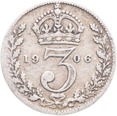 купить Великобритания 3 пенса (pence) 1906