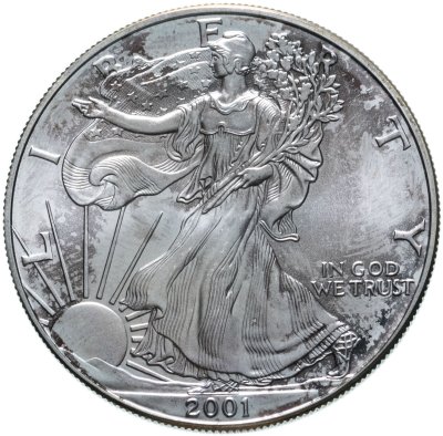 купить США 1 доллар (dollar) 2001 "Американский серебряный орёл"