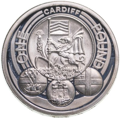 купить Великобритания 1 фунт 2011 "Столицы регионов - Кардифф"